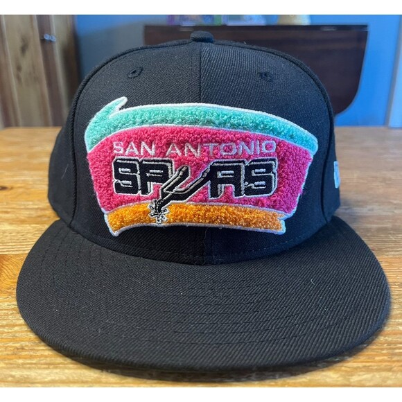 San Antonio Spurs Snapback Hat New Era 9Fifty Hardwood Classics Retro Throwback - Picture 1 of 8
